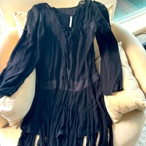 free people black dress